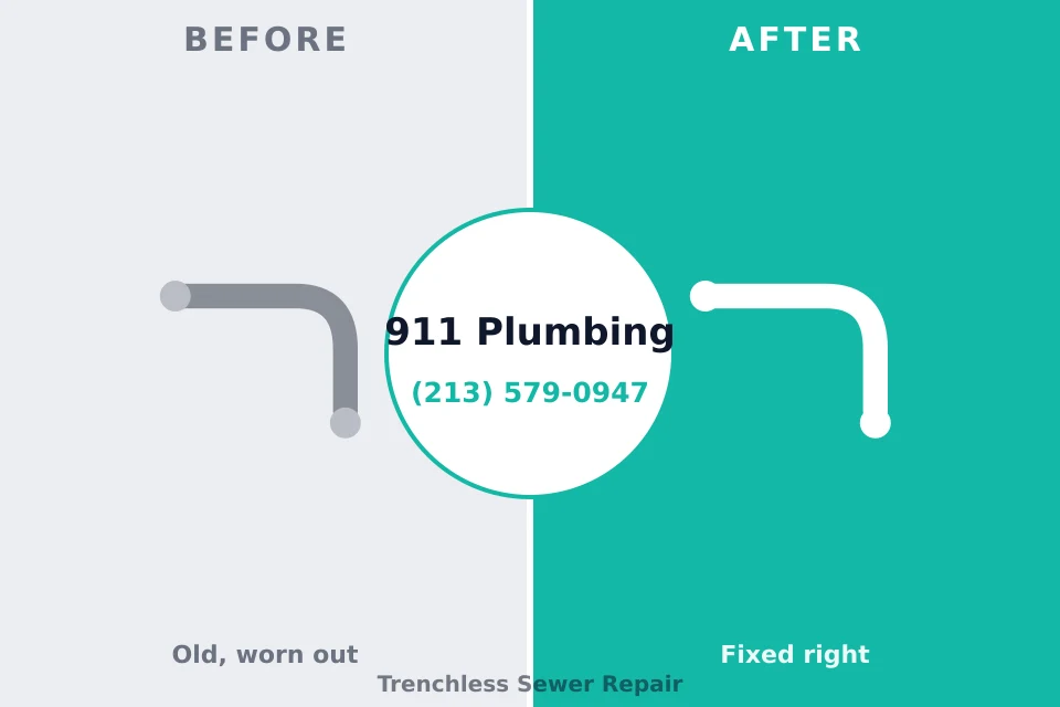 Before and after: plumbing company Lake Kiowa, TX